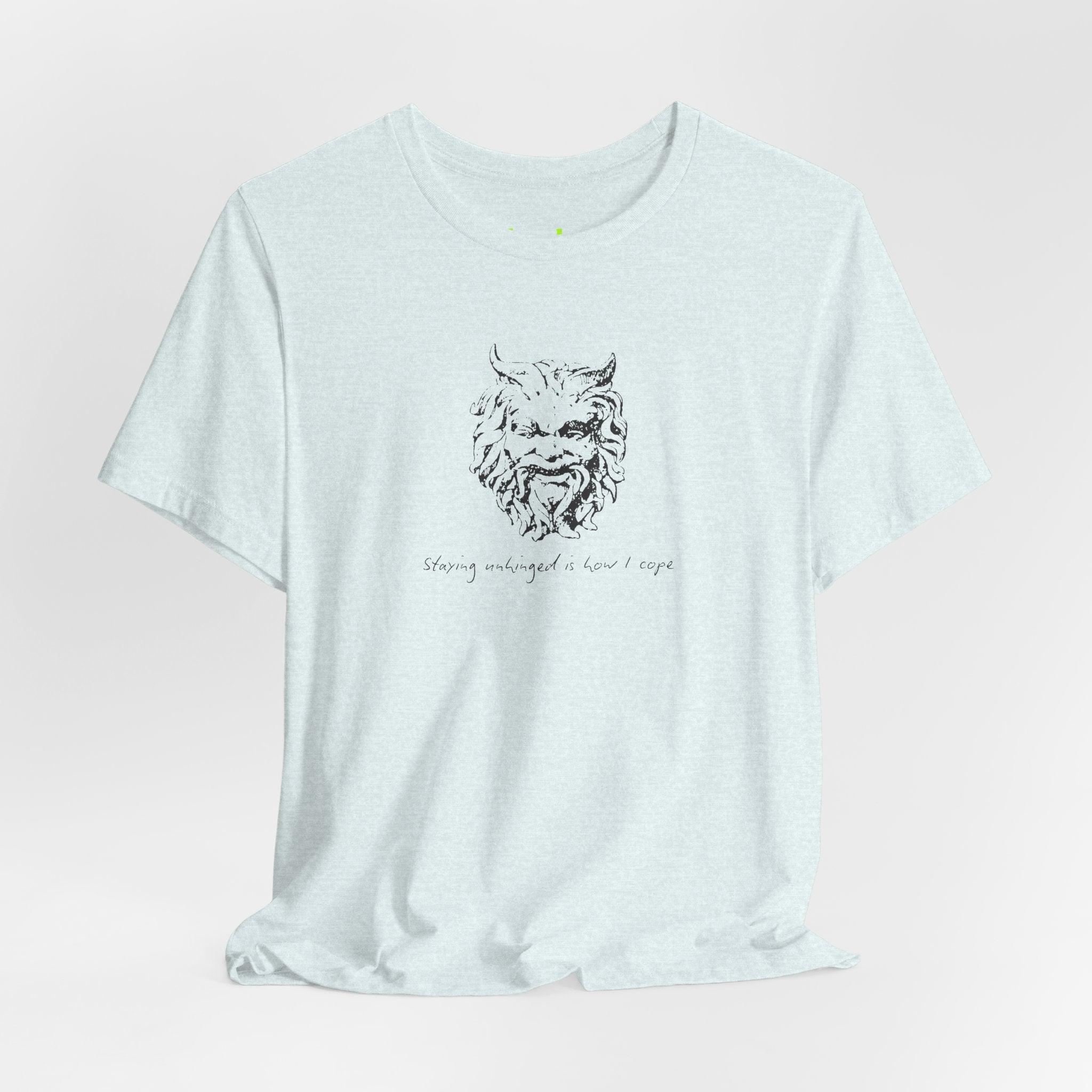 Unhinged Face tee | Minimal hand-drawn illustration
