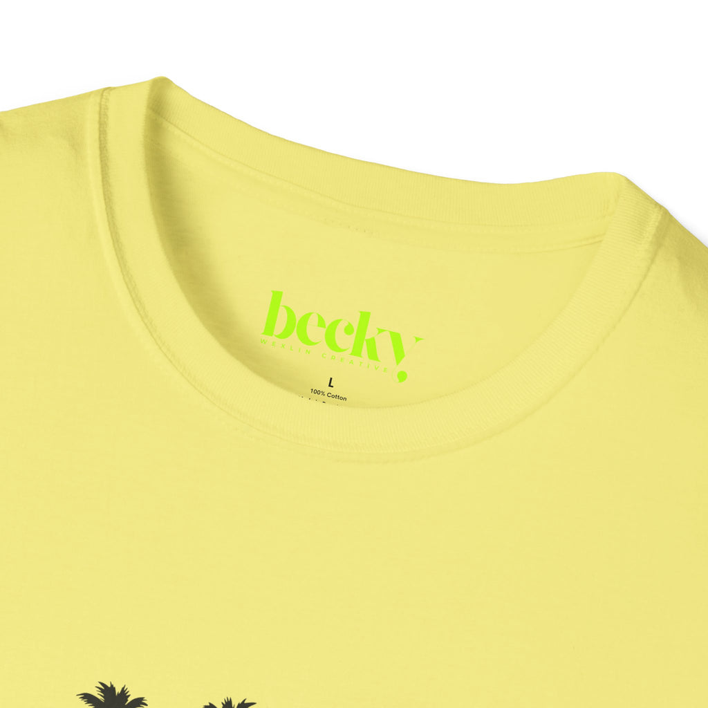 Santa Barbara Shoreline T-Shirt | Minimal Beach Script Design