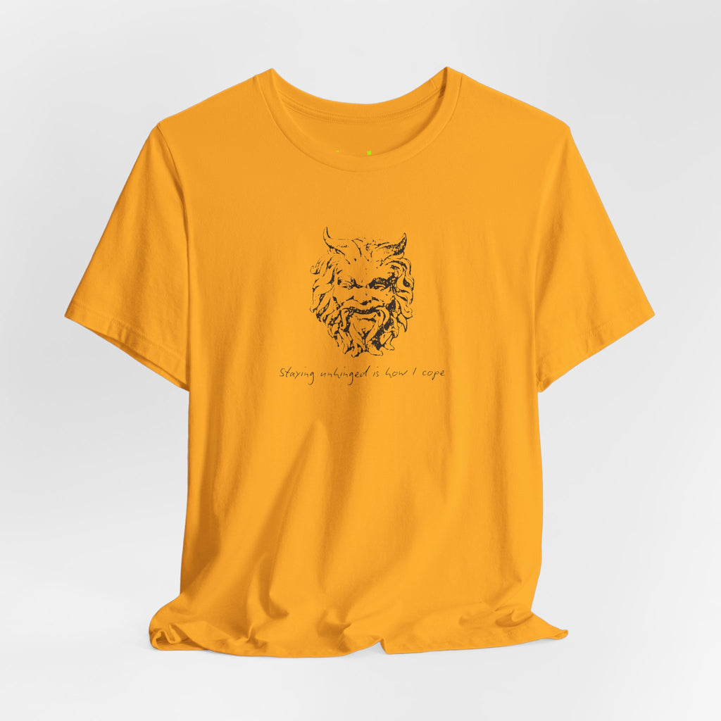 Unhinged Face tee | Minimal hand-drawn illustration