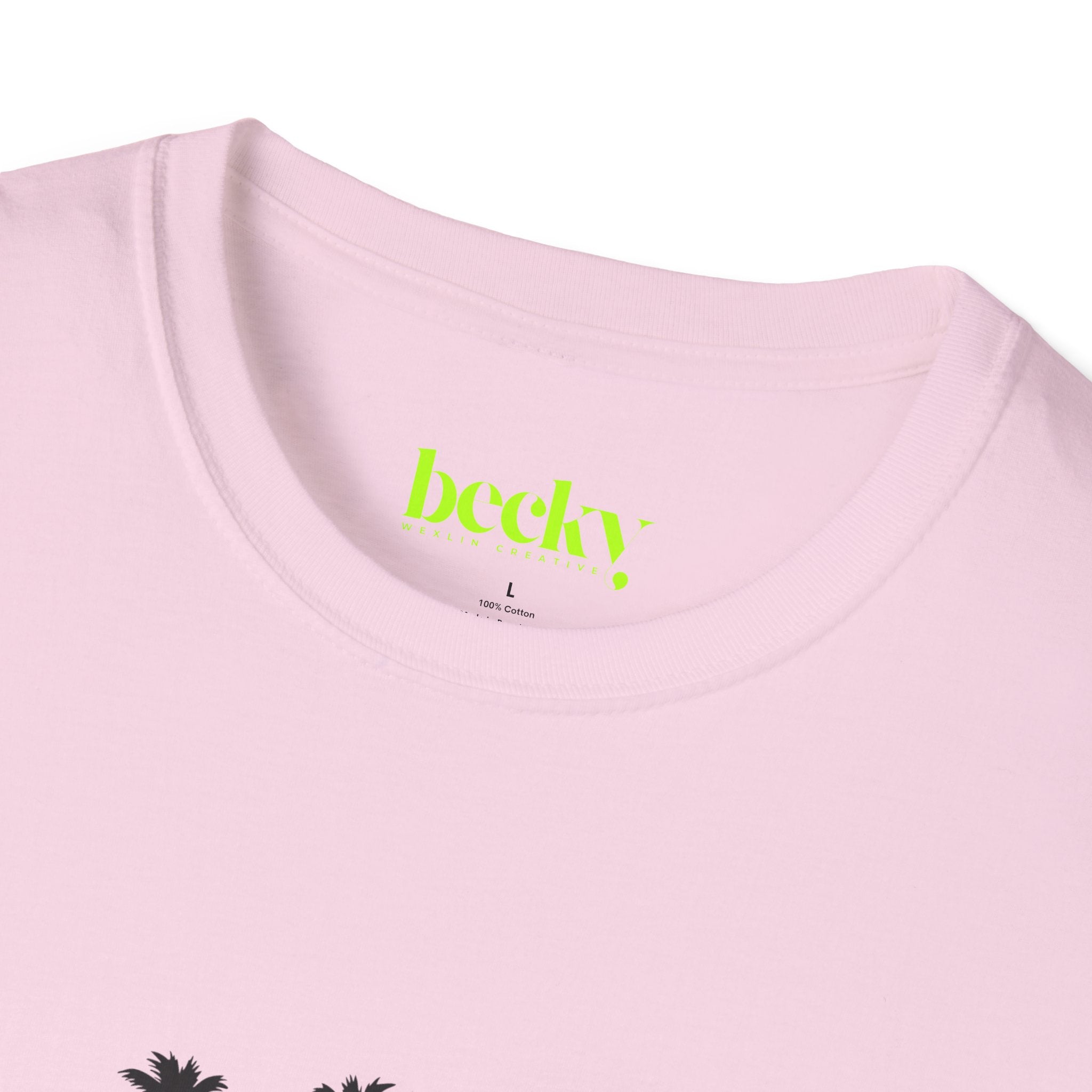 Santa Barbara Shoreline T-Shirt | Minimal Beach Script Design