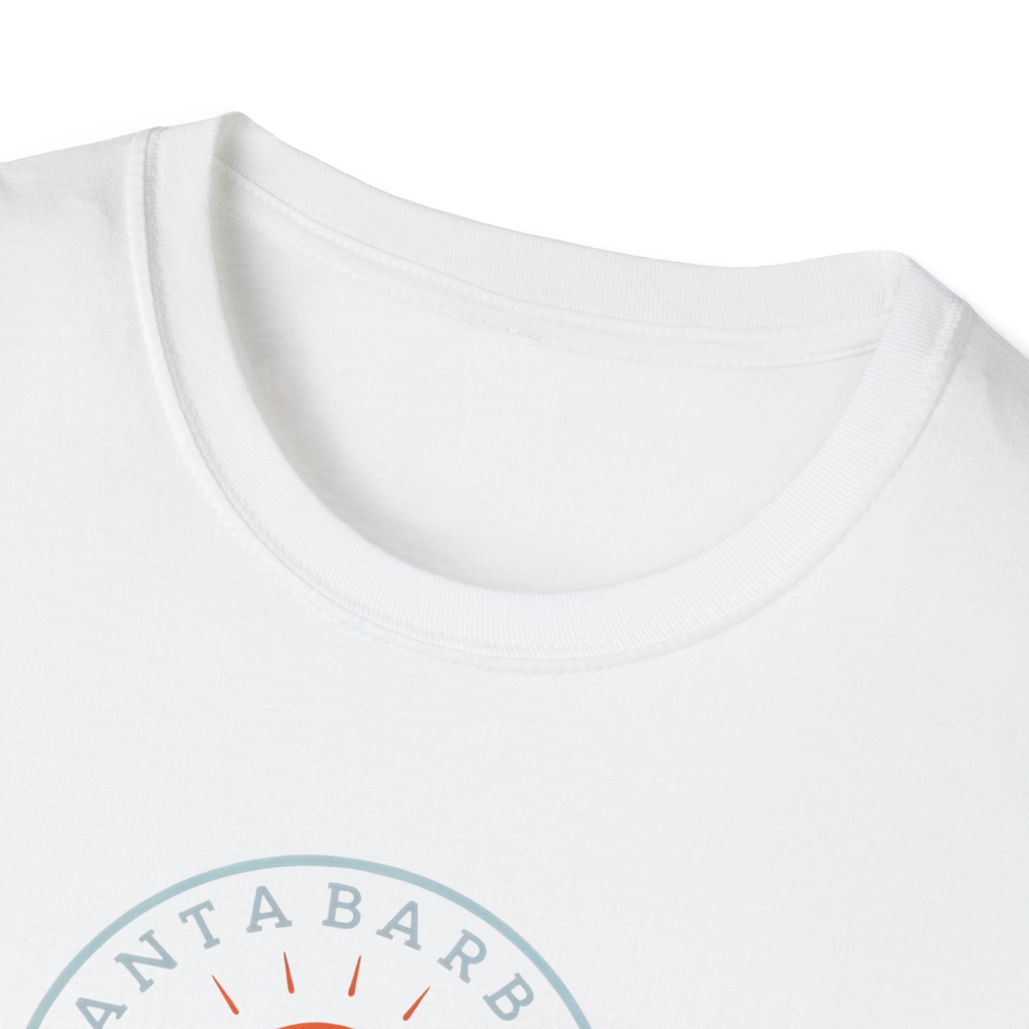Santa Barbara Sunset T-Shirt | Minimal Beach Waves Logo