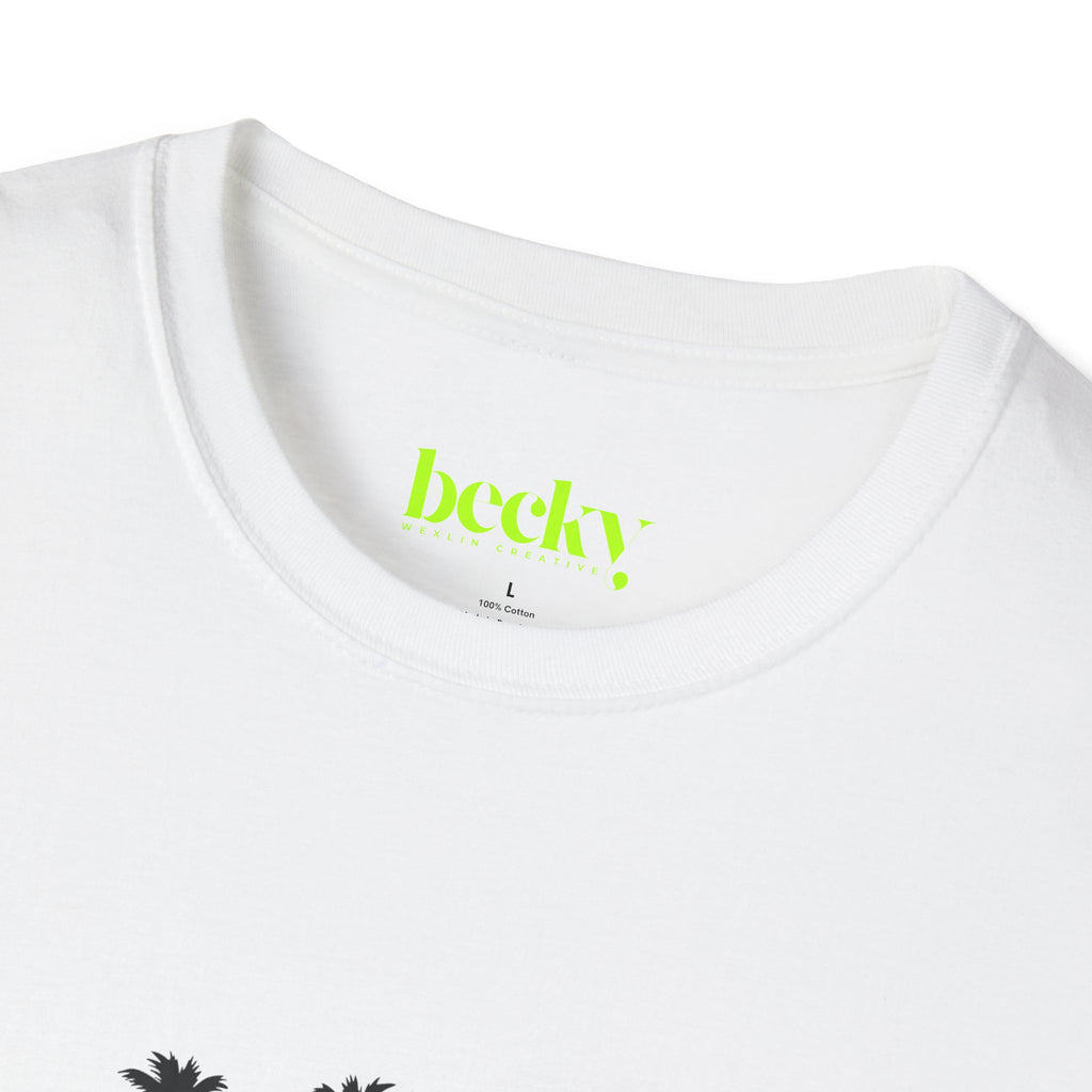 Santa Barbara Shoreline T-Shirt | Minimal Beach Script Design