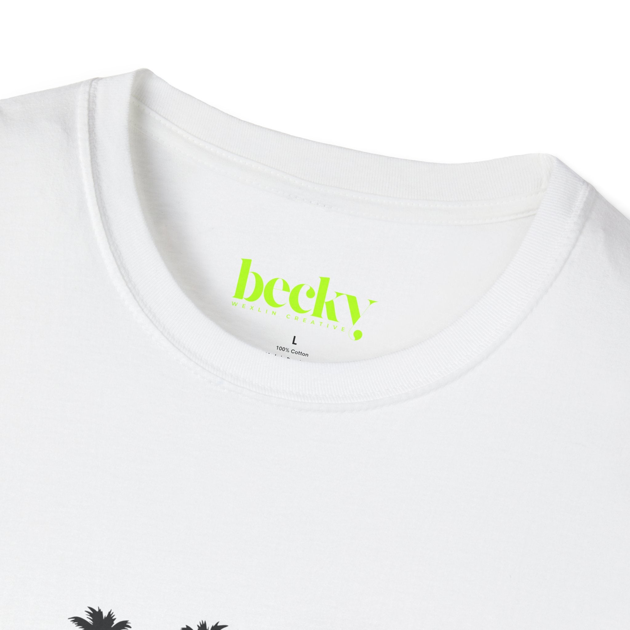 Santa Barbara Shoreline T-Shirt | Minimal Beach Script Design