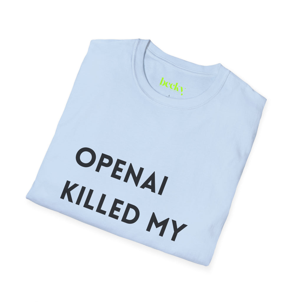 AI Killed My Startup Premium Tech Tee | Founder & Developer Humor