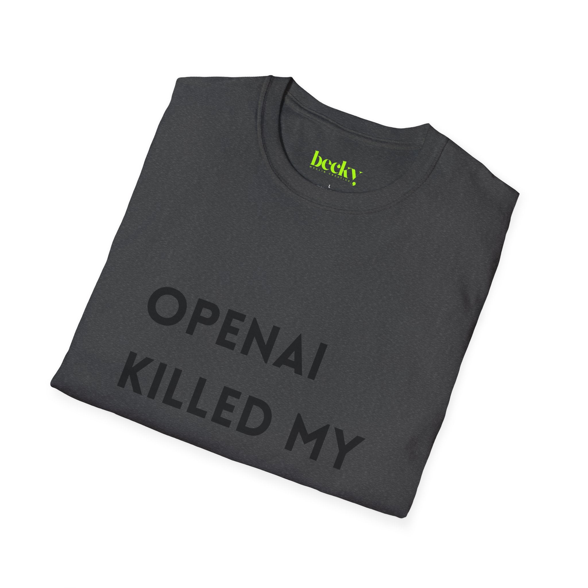 AI Killed My Startup Premium Tech Tee | Founder & Developer Humor