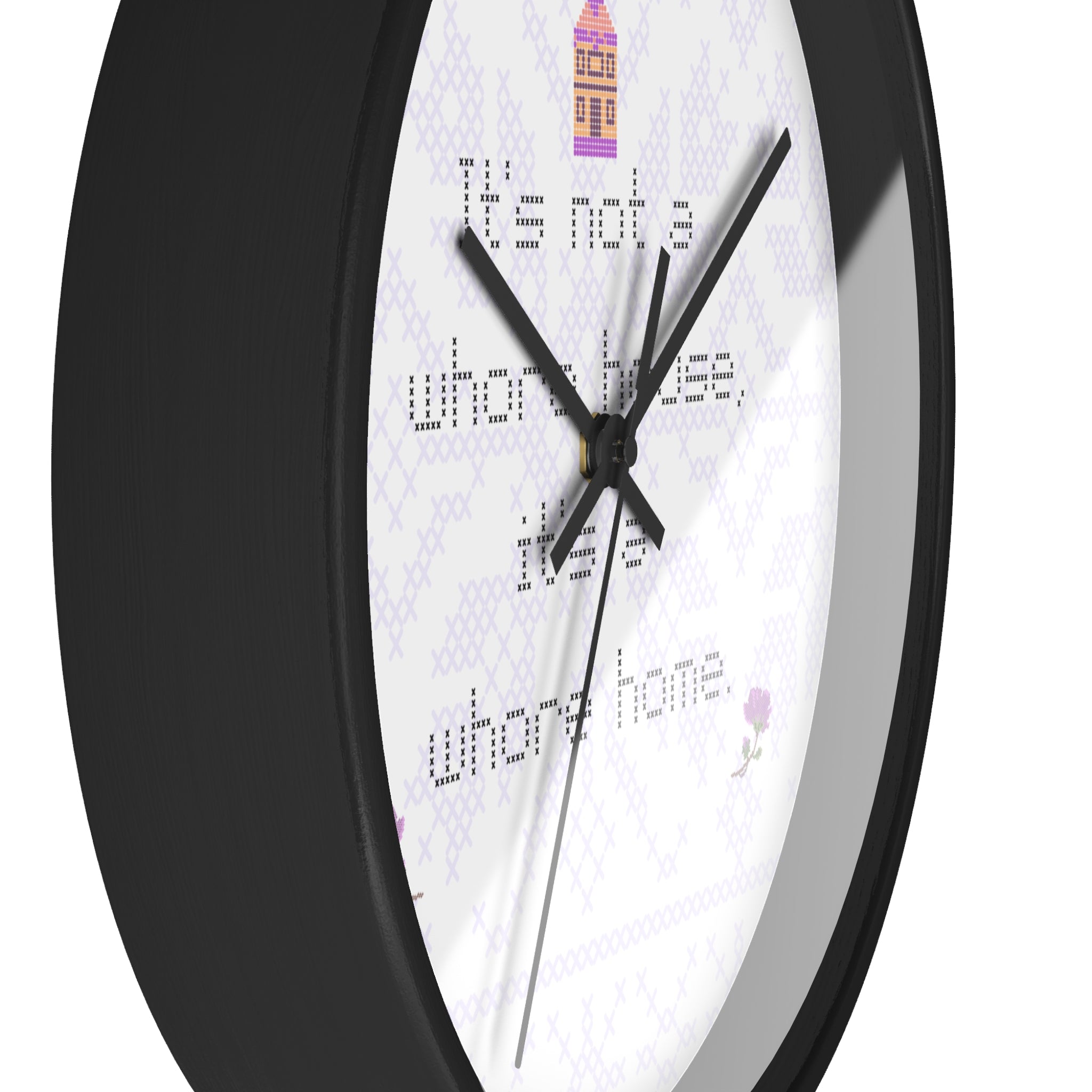 Its Not a Whorehouse Its a Whore Home wall clock cross stitch design