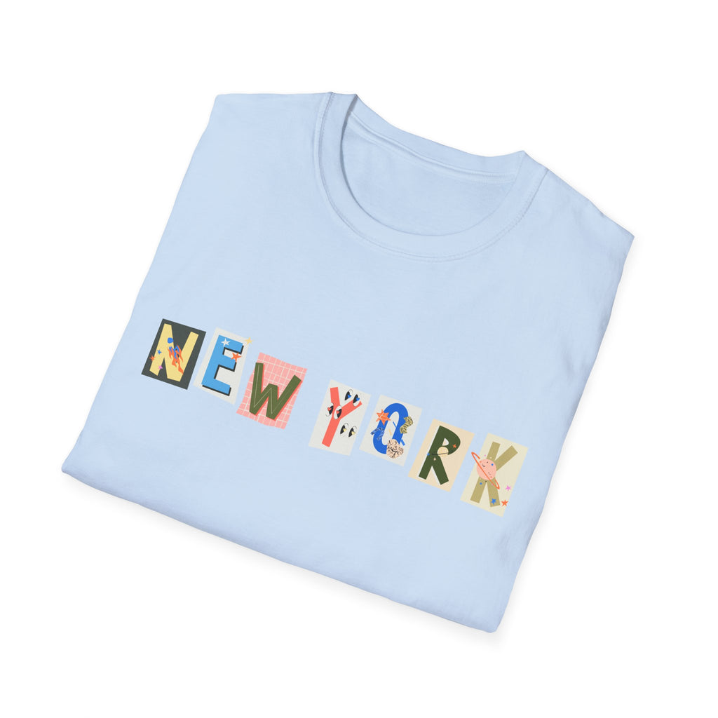New York Funky Original Design T-Shirt, NYC Tee, Unisex Top, City Graphic Shirt, Urban Clothing