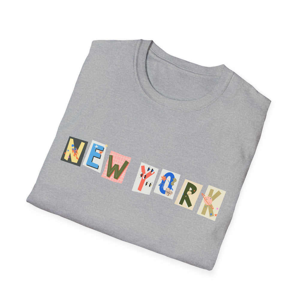 New York Funky Original Design T-Shirt, NYC Tee, Unisex Top, City Graphic Shirt, Urban Clothing