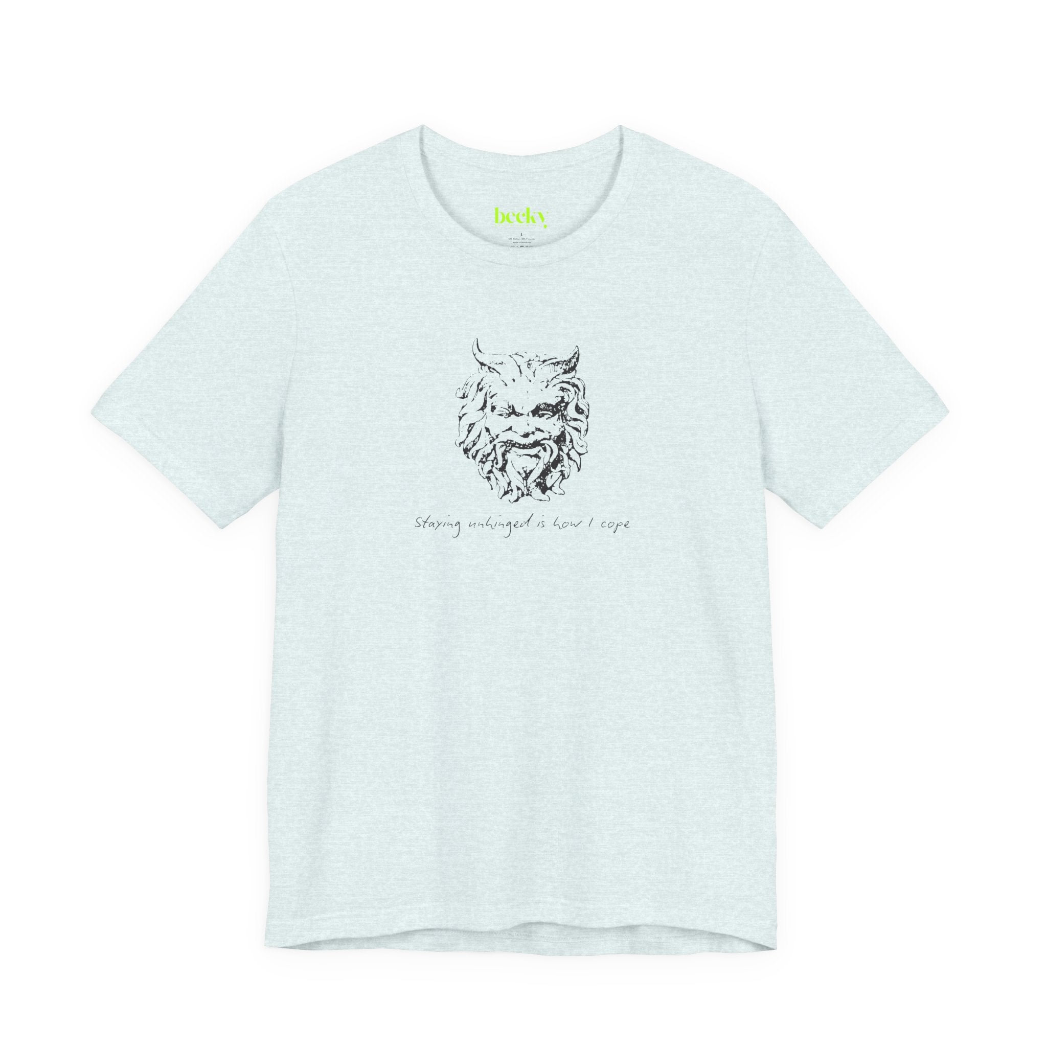 Unhinged Face tee | Minimal hand-drawn illustration