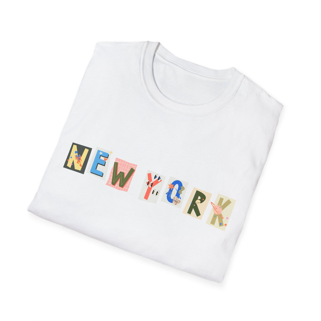 New York Funky Original Design T-Shirt, NYC Tee, Unisex Top, City Graphic Shirt, Urban Clothing