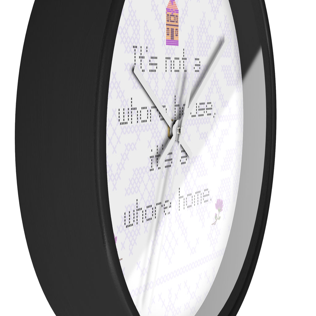 Its Not a Whorehouse Its a Whore Home wall clock cross stitch design