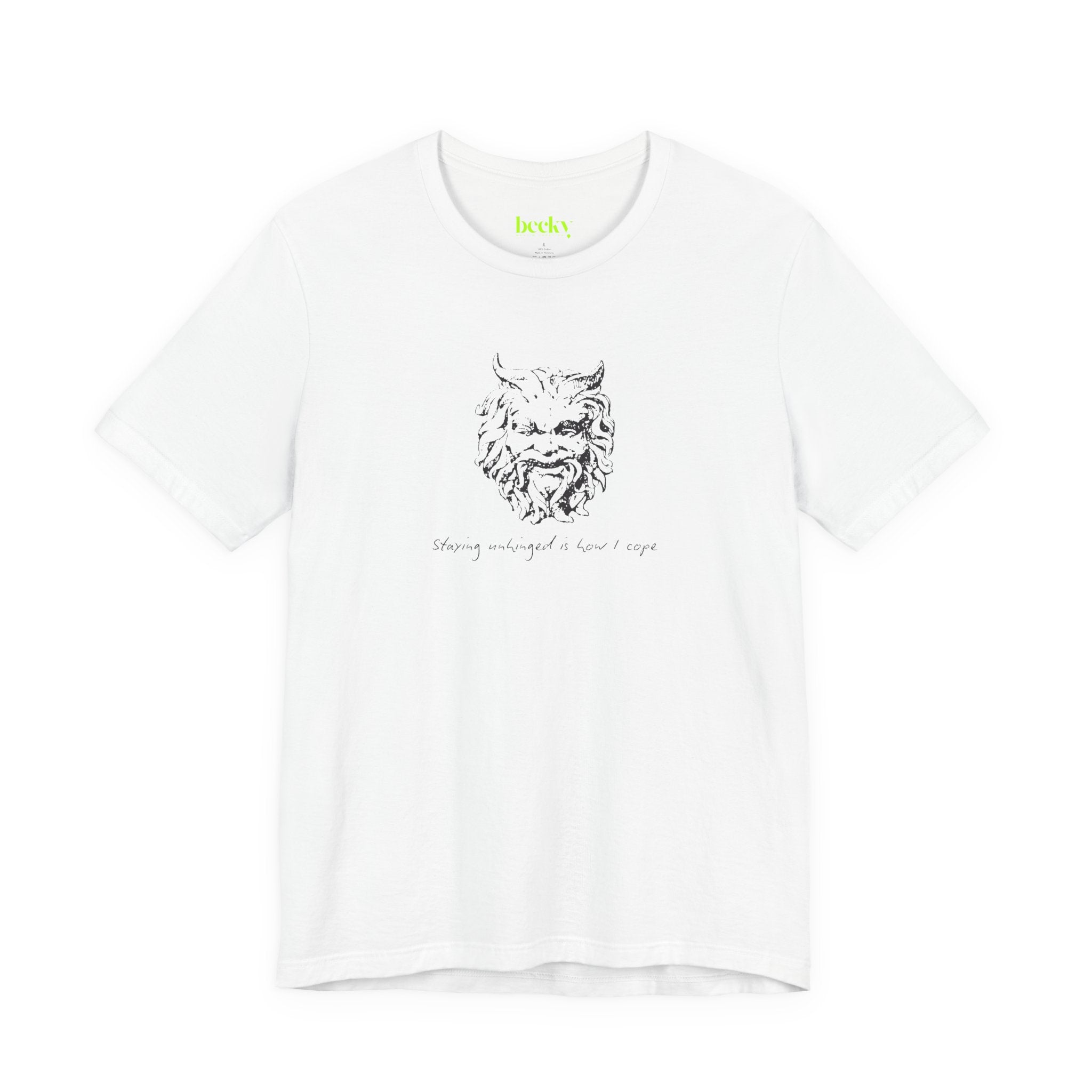 Unhinged Face tee | Minimal hand-drawn illustration