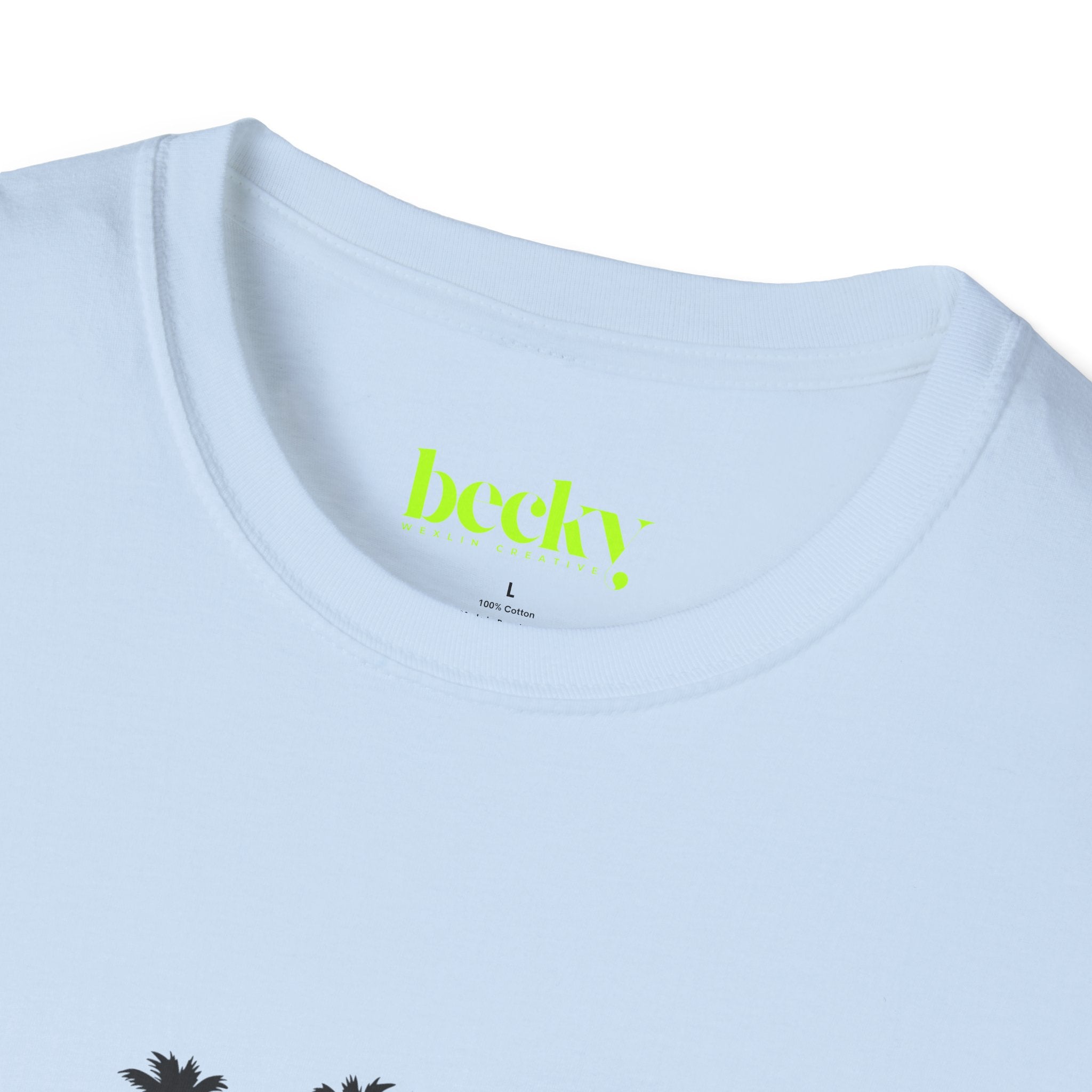 Santa Barbara Shoreline T-Shirt | Minimal Beach Script Design