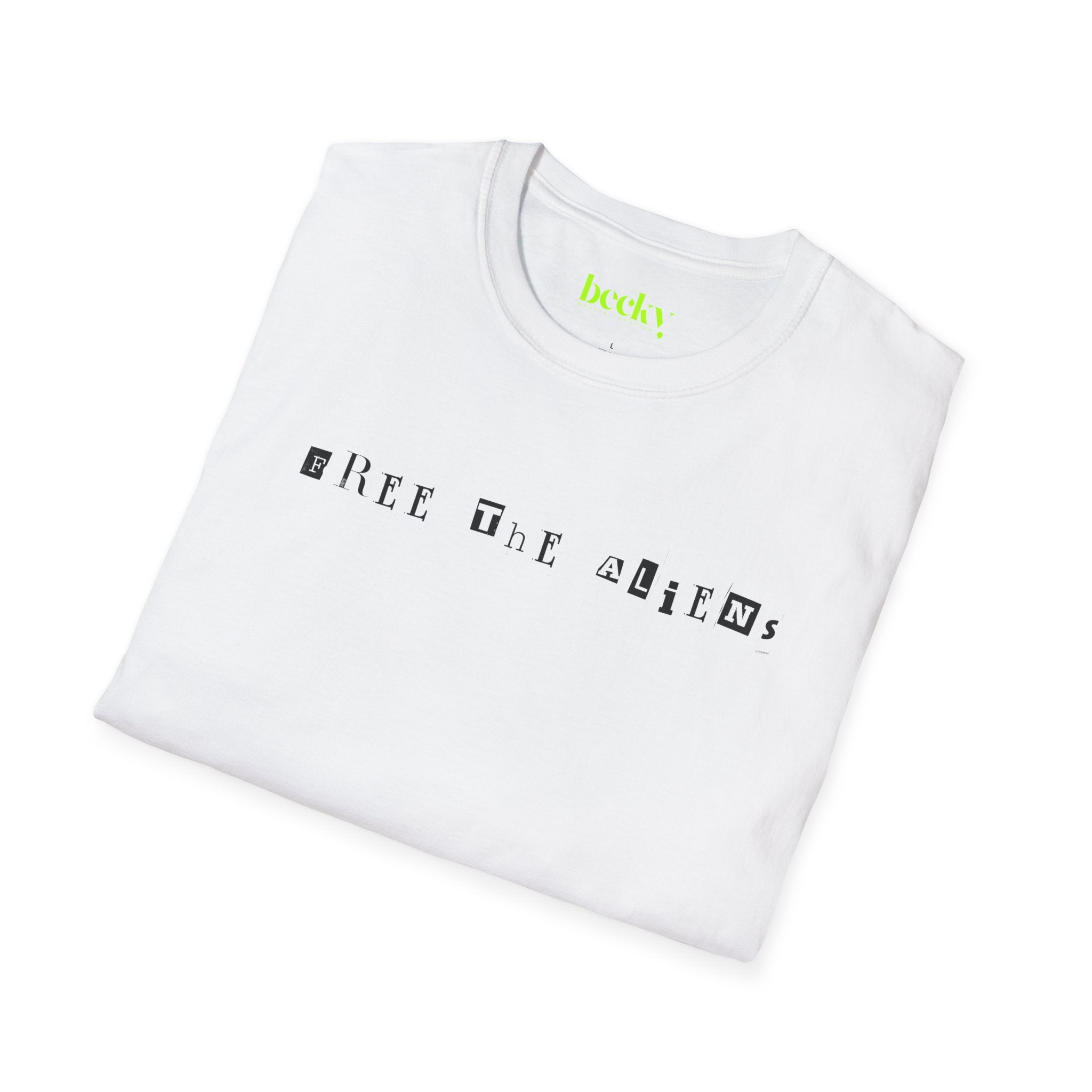 Minimalist Textured Typography T-Shirt | Lightweight Crew Neck, Sustainable Cotton