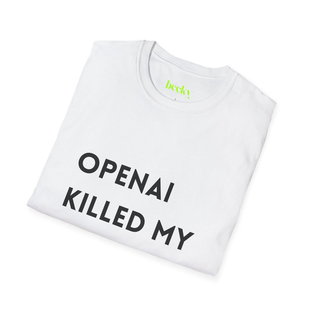 AI Killed My Startup Premium Tech Tee | Founder & Developer Humor