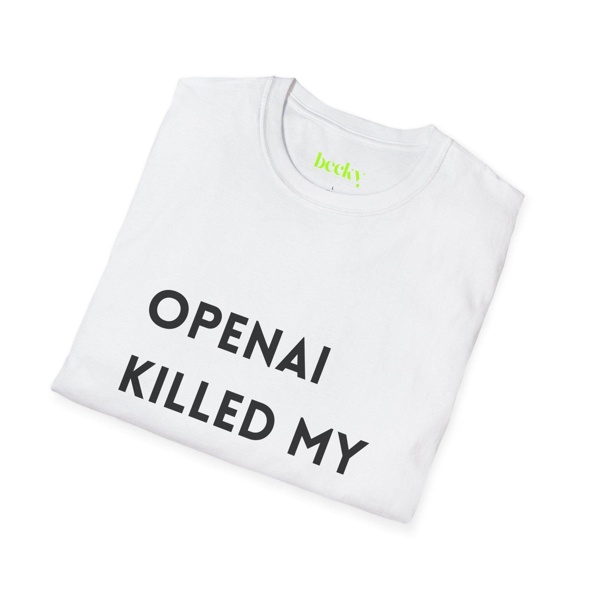 AI Killed My Startup Premium Tech Tee | Founder & Developer Humor