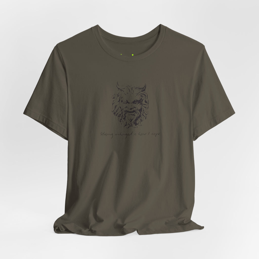 Unhinged Face tee | Minimal hand-drawn illustration