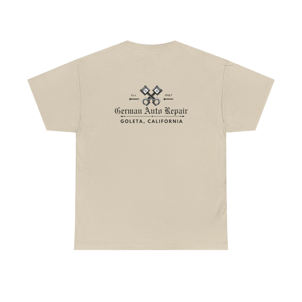 German Auto Repair Tee — Goleta Vintage Mechanic Logo T‑Shirt