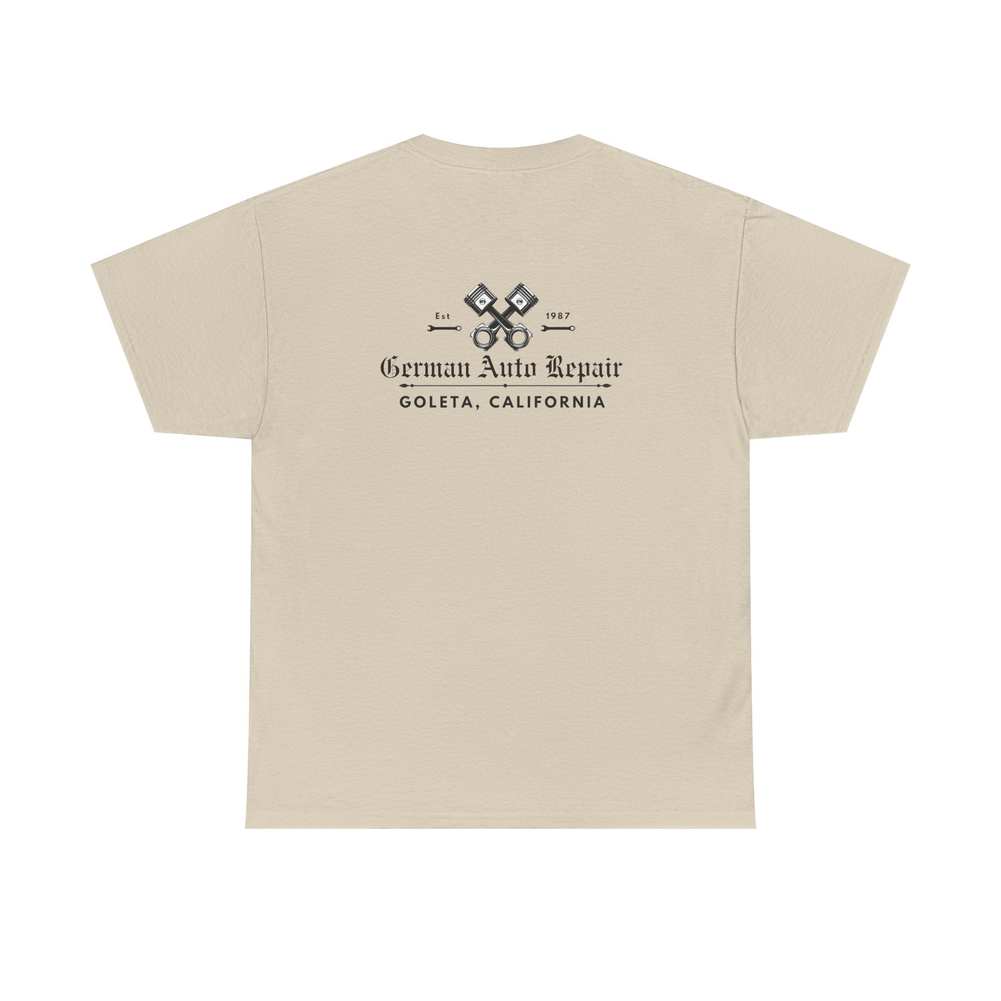 German Auto Repair Tee — Goleta Vintage Mechanic Logo T‑Shirt