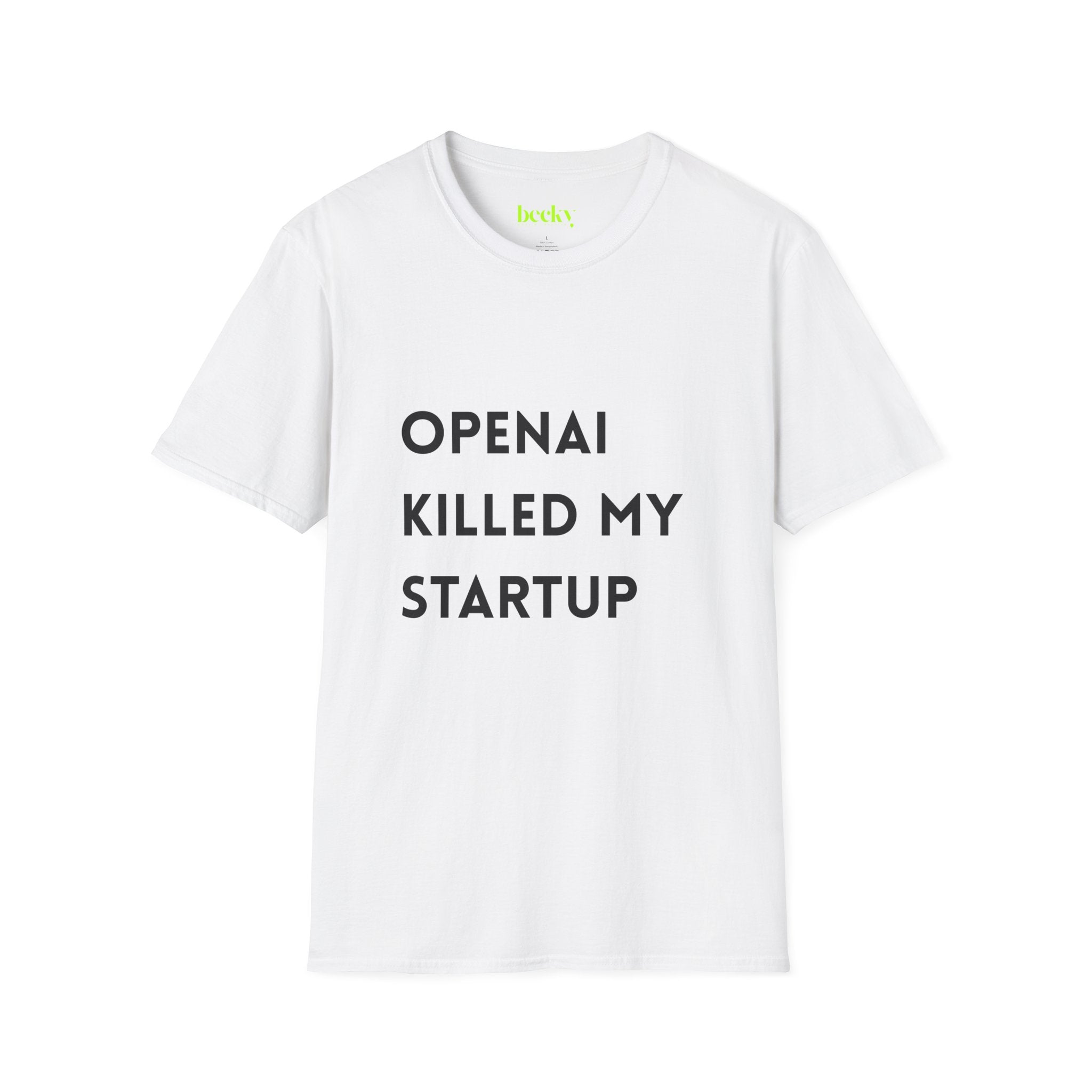 AI Killed My Startup Premium Tech Tee | Founder & Developer Humor