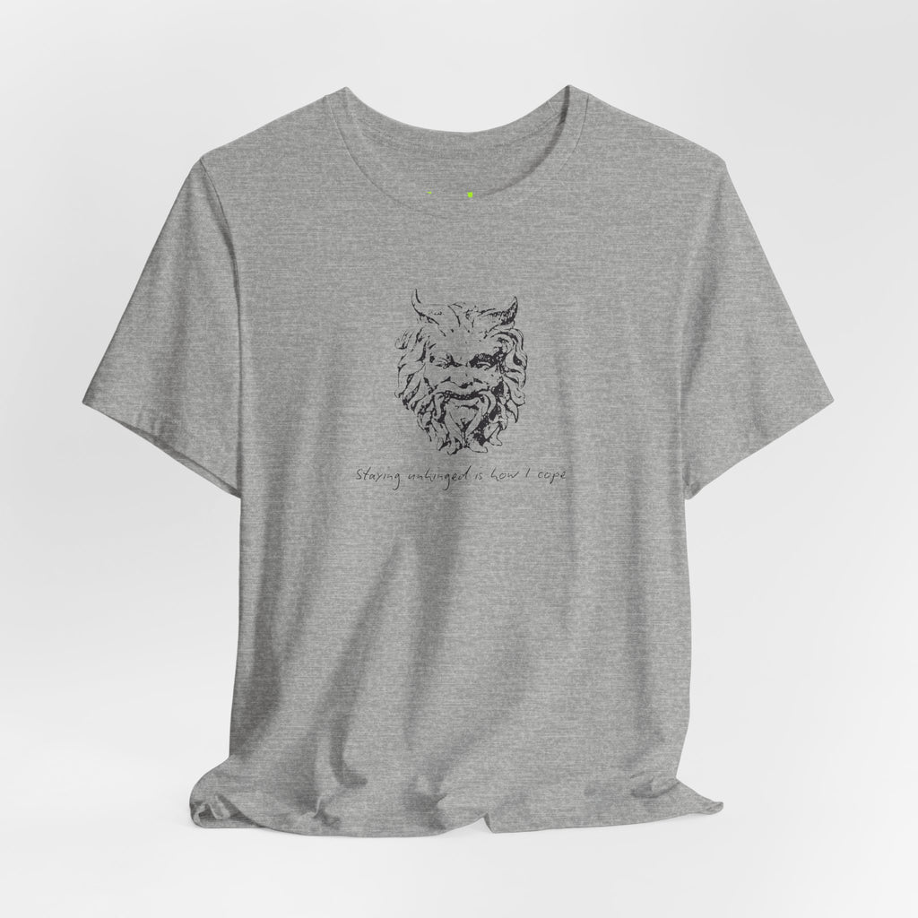 Unhinged Face tee | Minimal hand-drawn illustration