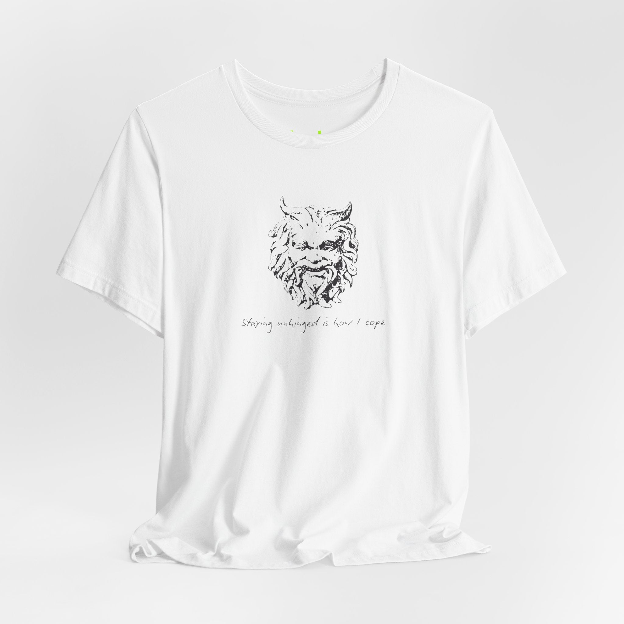Unhinged Face tee | Minimal hand-drawn illustration