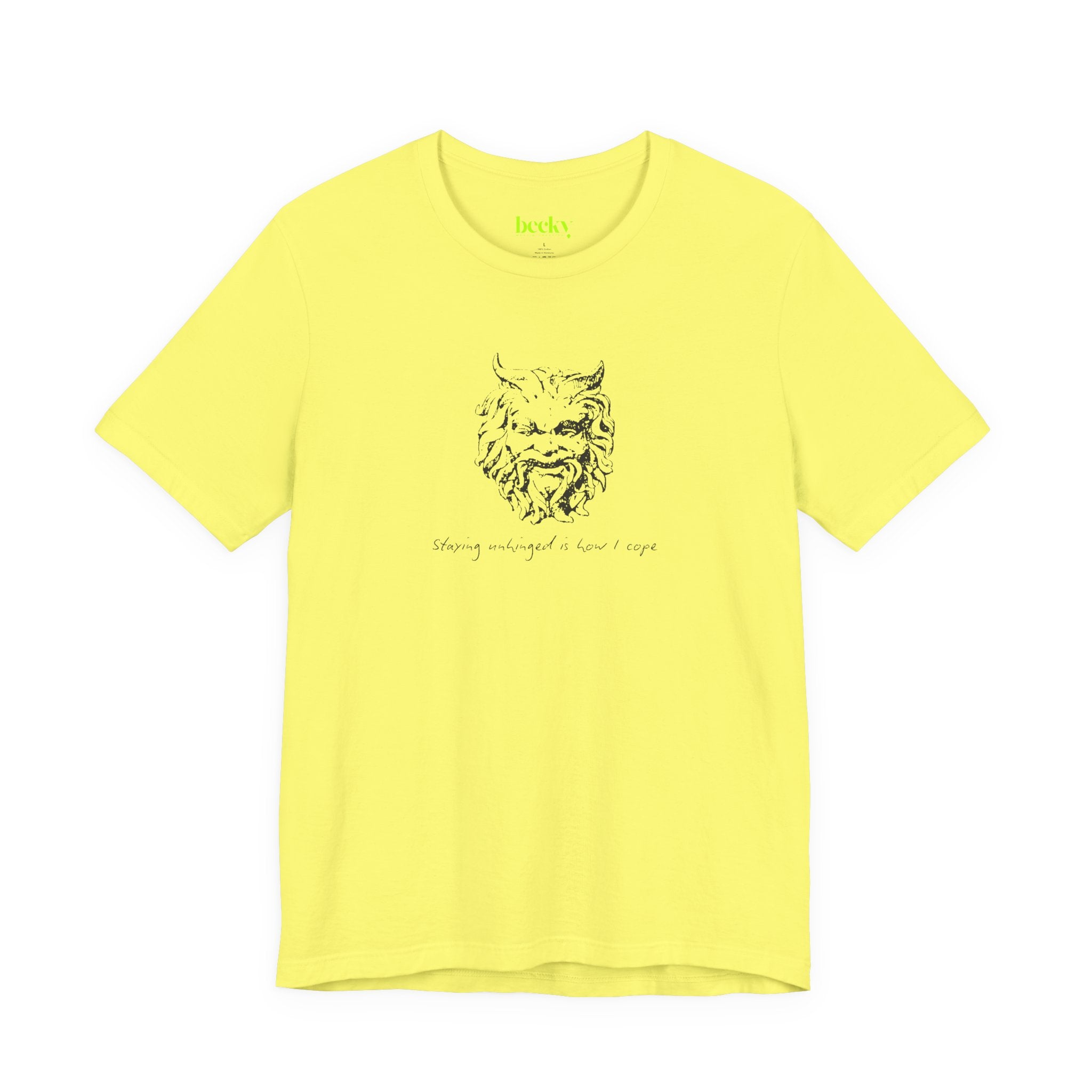 Unhinged Face tee | Minimal hand-drawn illustration