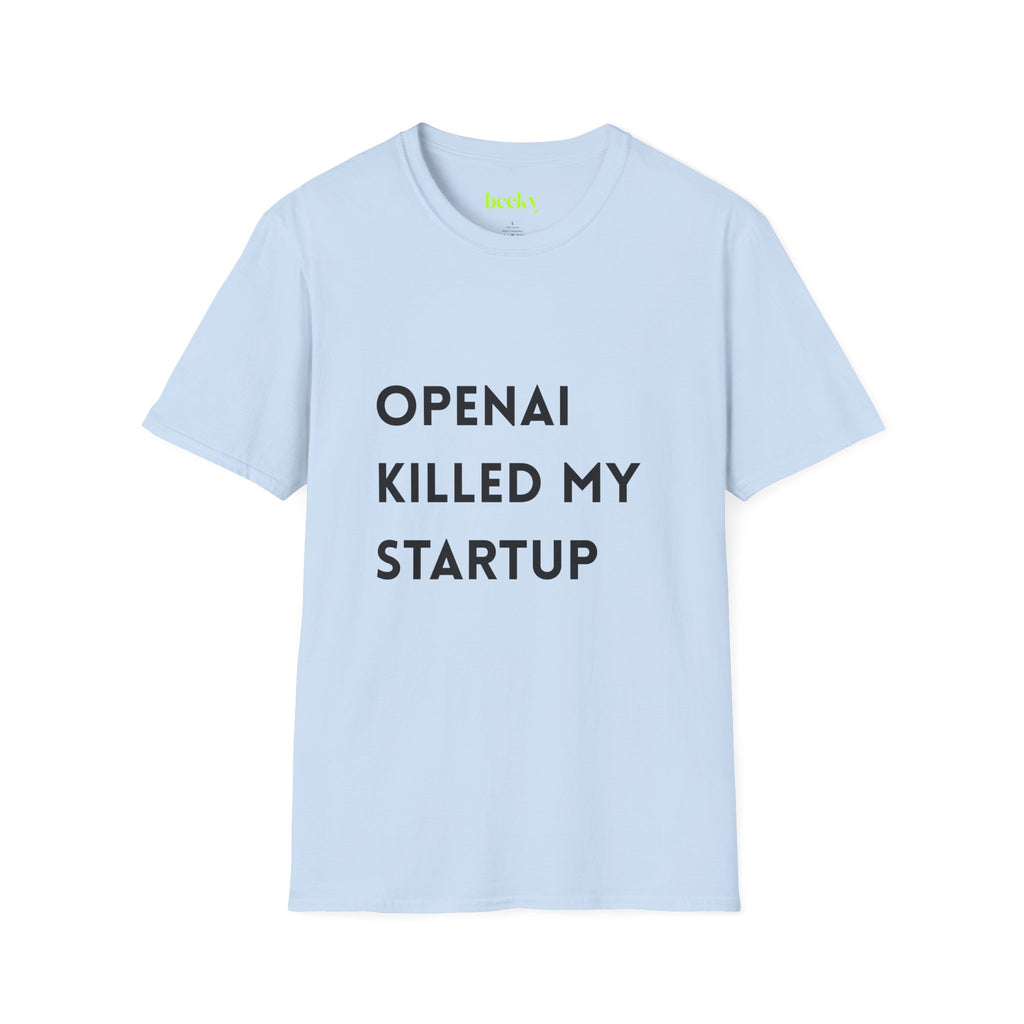 AI Killed My Startup Premium Tech Tee | Founder & Developer Humor