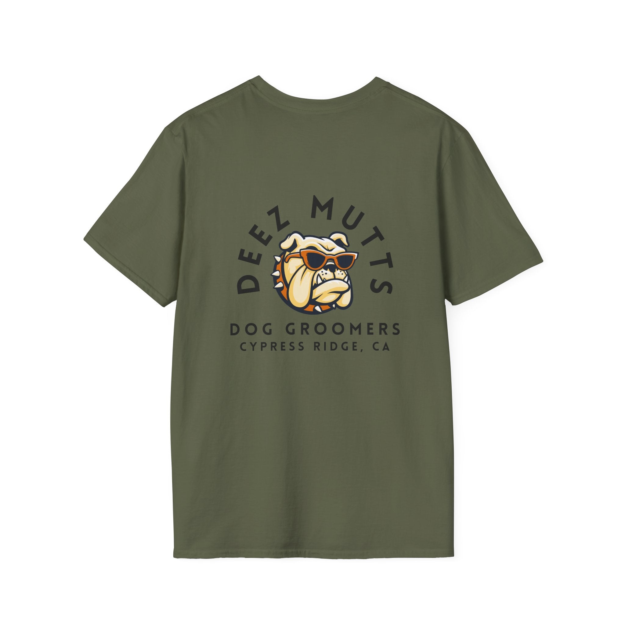 Deez Mutts Bulldog Logo T-Shirt | Dog Groomers Cypress Ridge