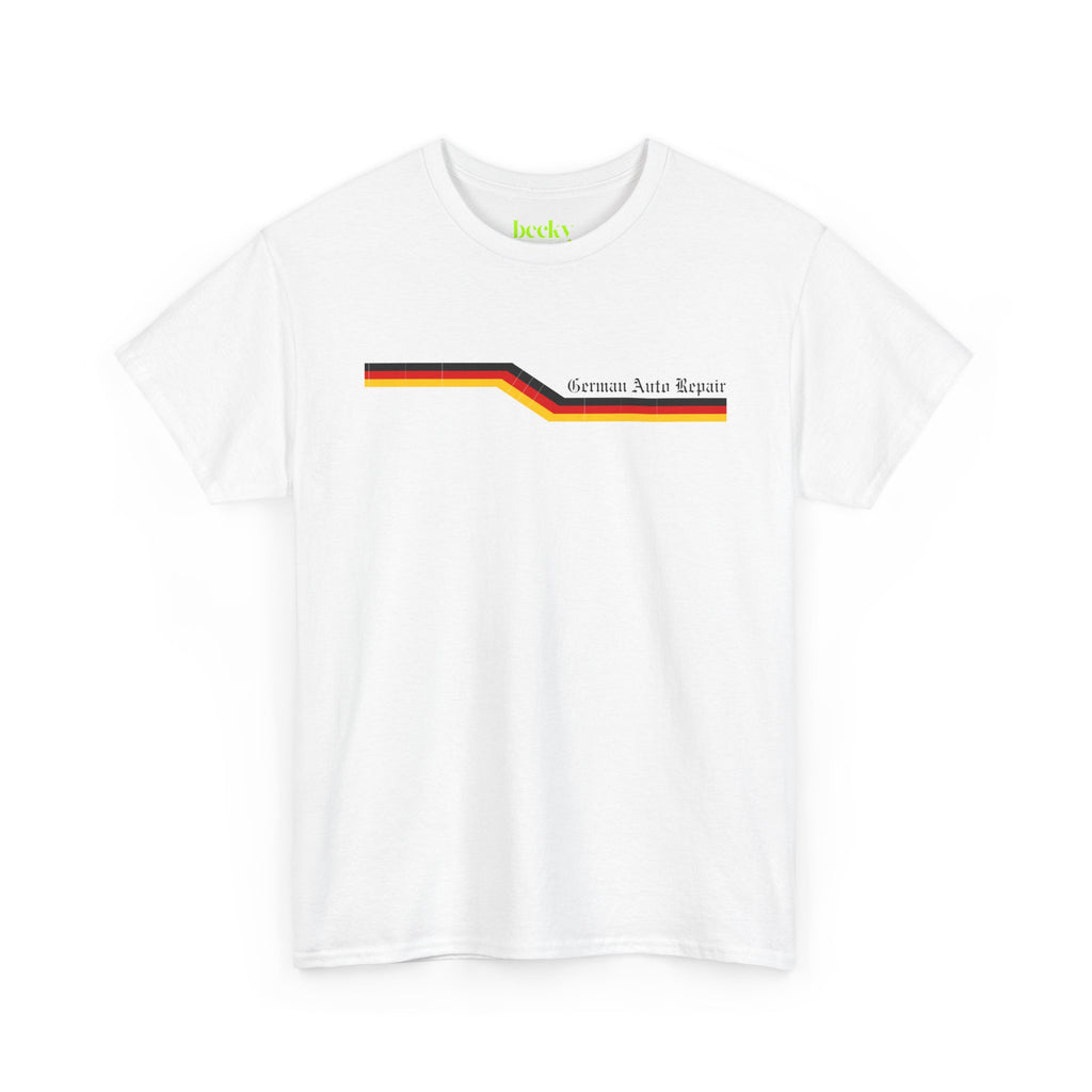 German Auto Flags Stripe Shirt Tee | Car Flag Stripe Design