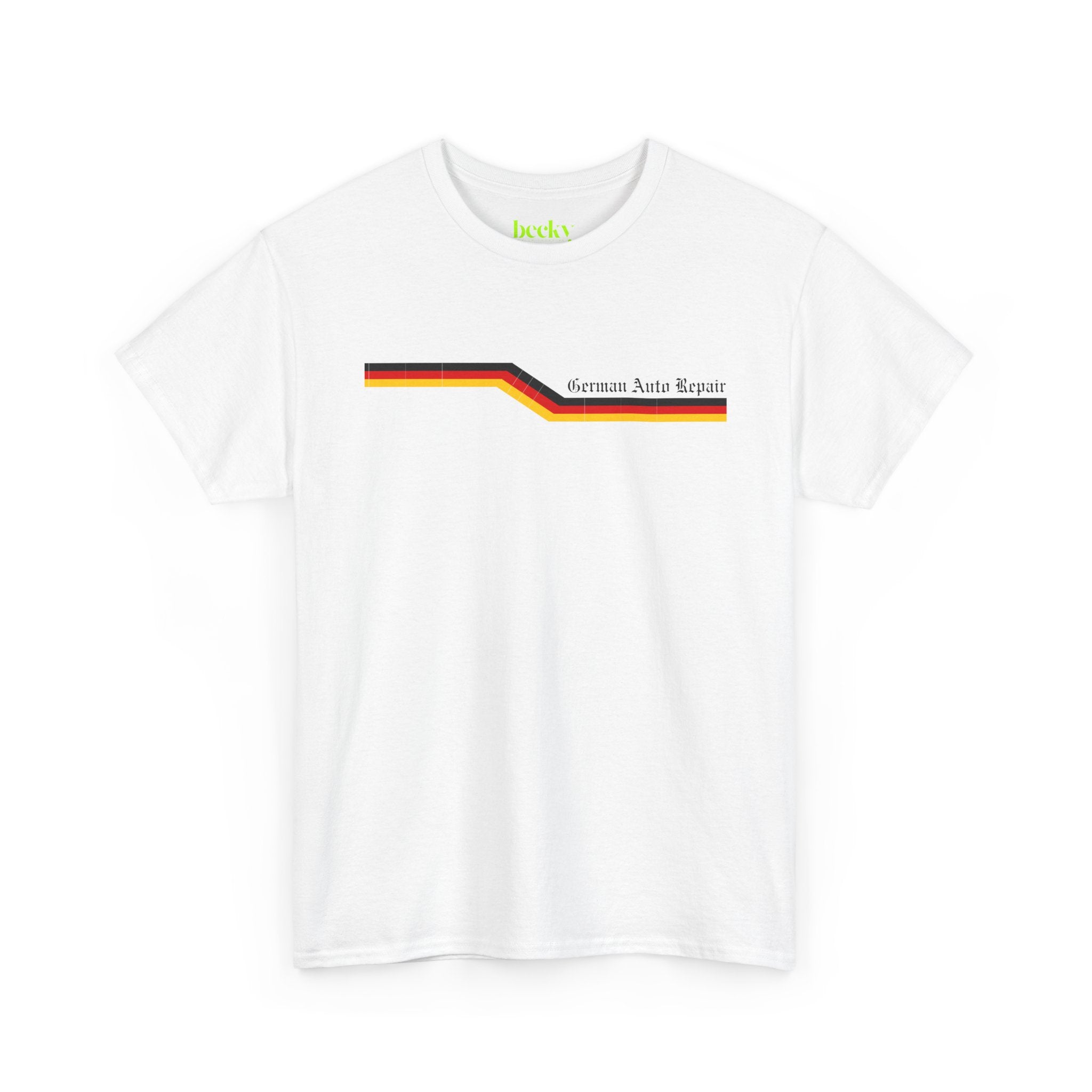 German Auto Flags Stripe Shirt Tee | Car Flag Stripe Design