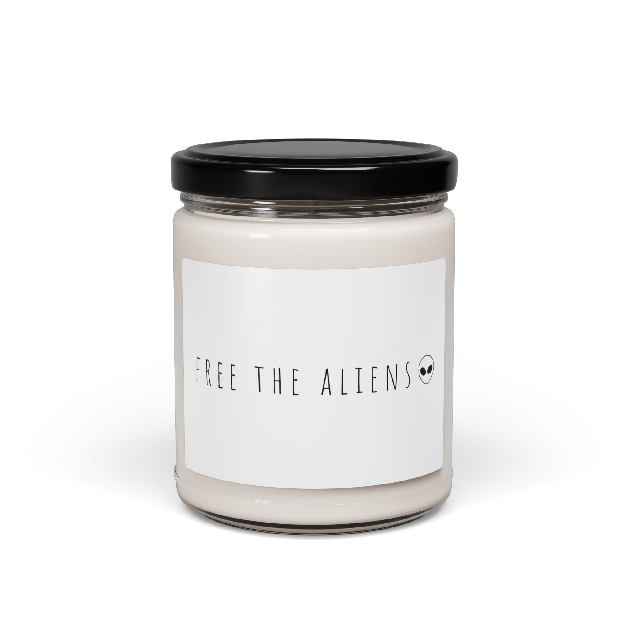 Free the Aliens Soy Candle | 9oz Scented Candle, Alien Graphic