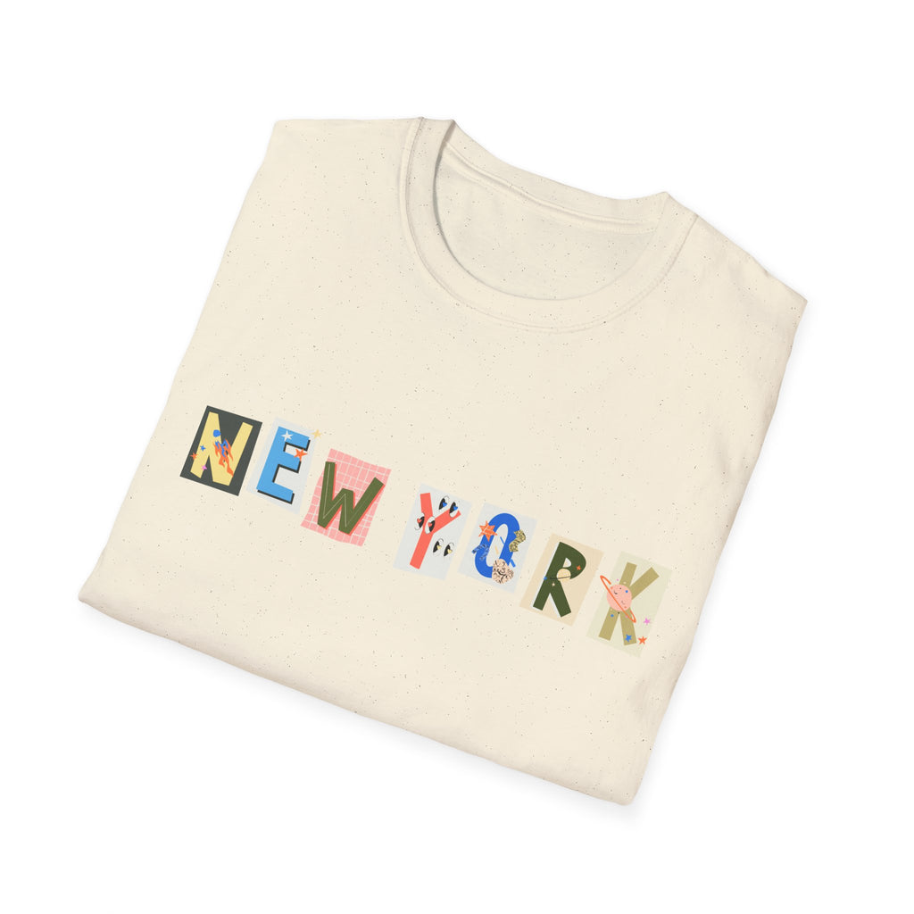 New York Funky Original Design T-Shirt, NYC Tee, Unisex Top, City Graphic Shirt, Urban Clothing