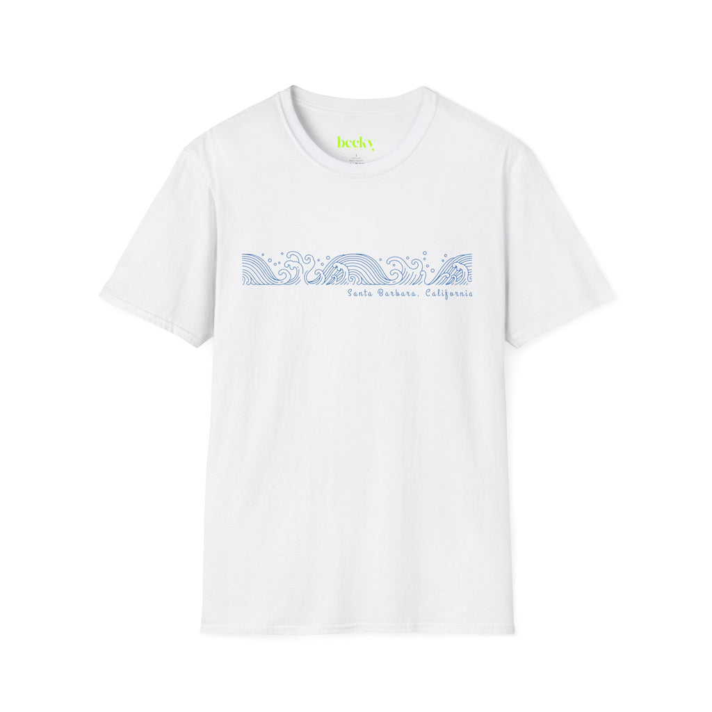 Ocean Wave Minimalist T-Shirt | Soft Cotton Coastal Tee | Minimal Surf Design | Beach Lover Gift | Lightweight Breathable Shirt