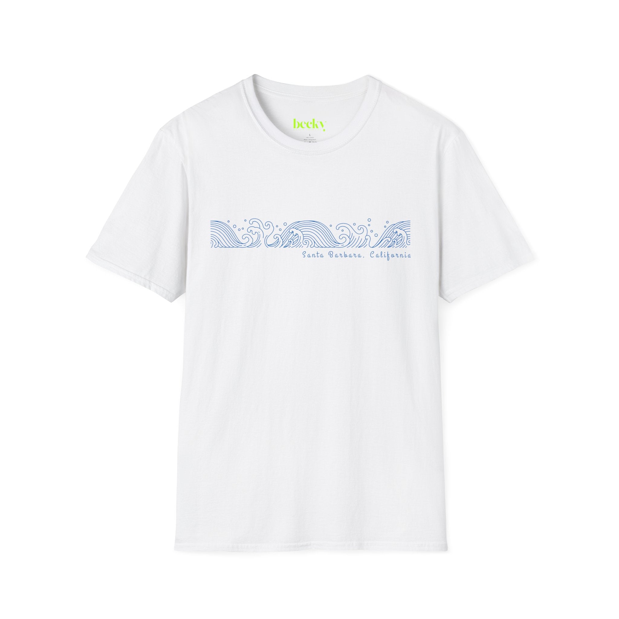 Ocean Wave Minimalist T-Shirt | Soft Cotton Coastal Tee | Minimal Surf Design | Beach Lover Gift | Lightweight Breathable Shirt
