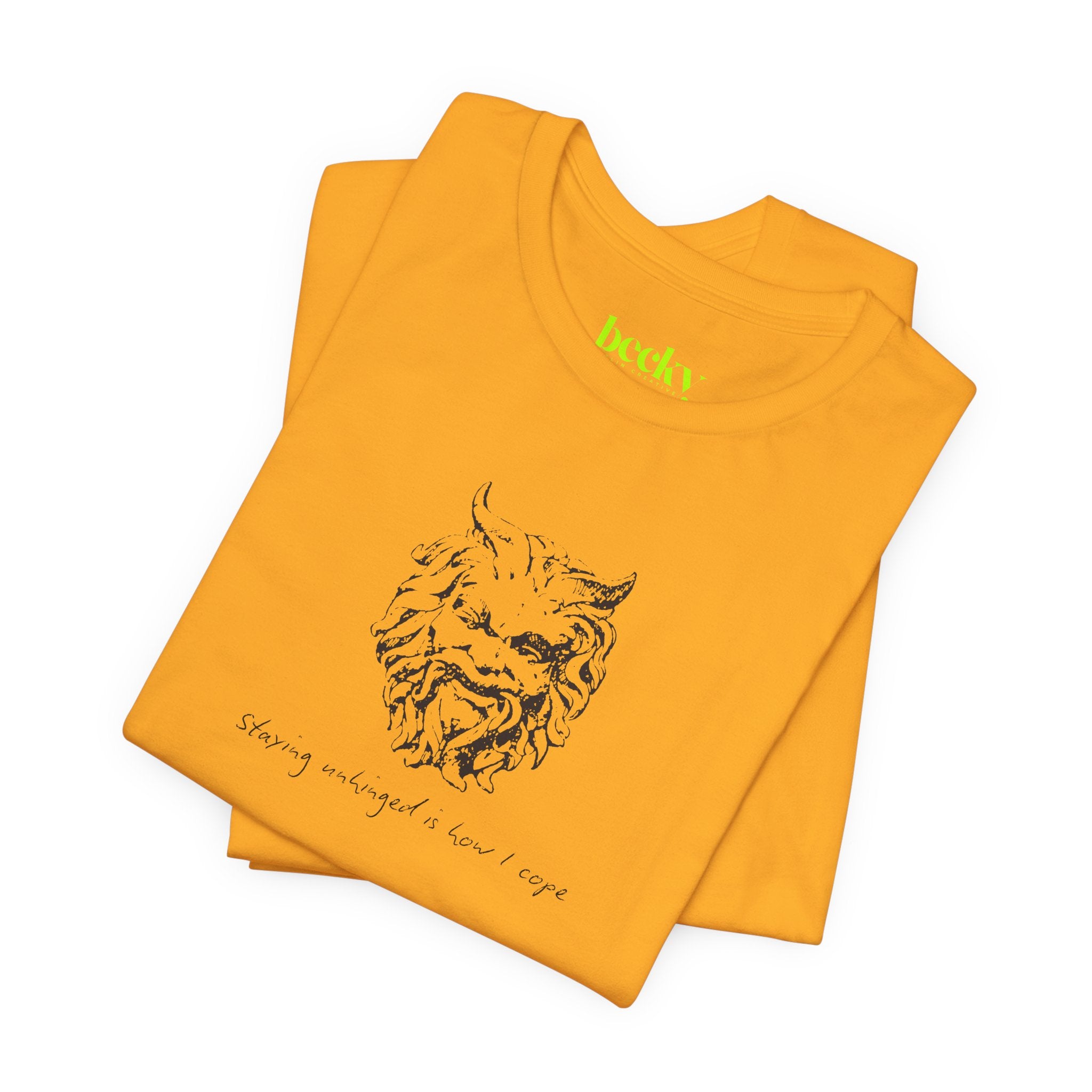 Unhinged Face tee | Minimal hand-drawn illustration