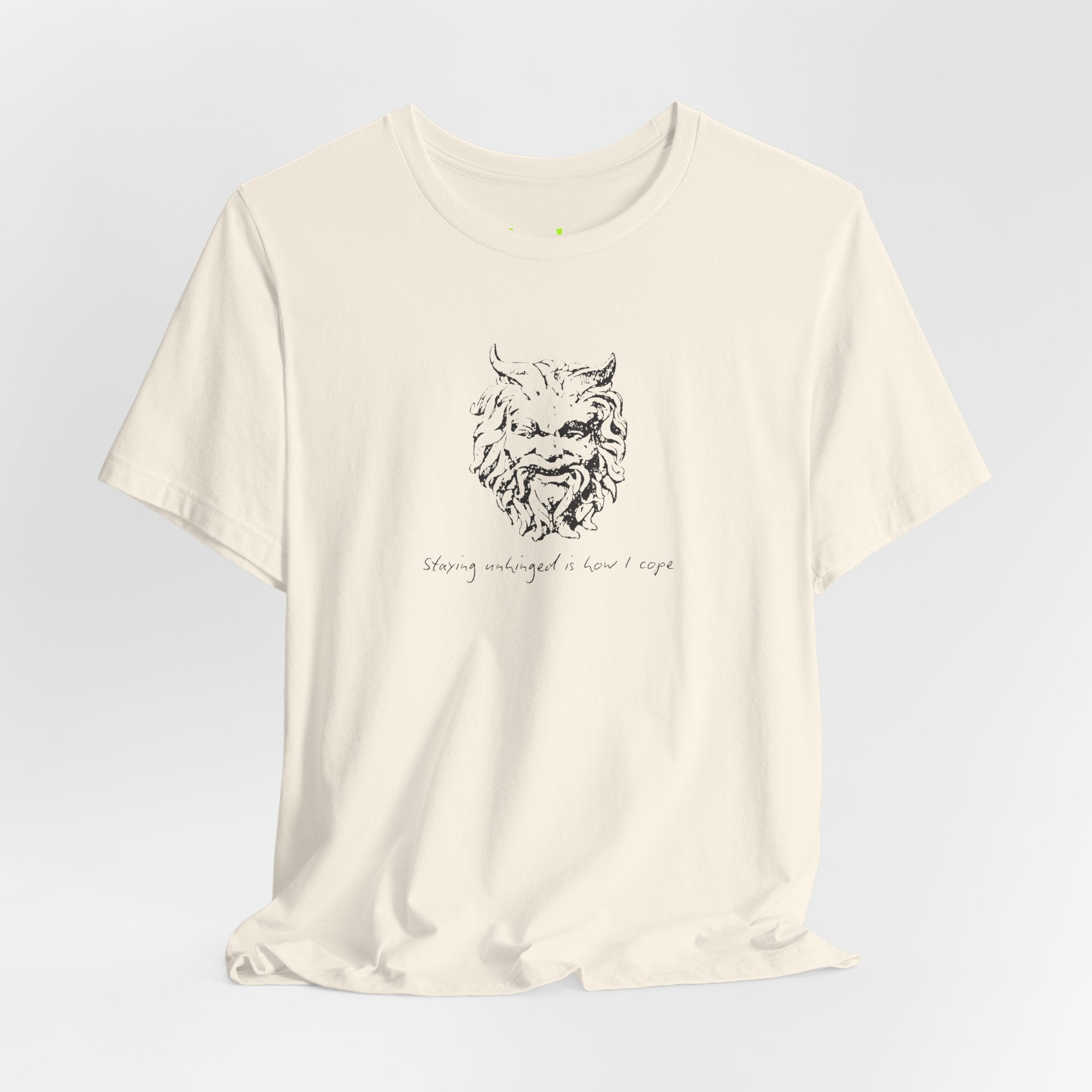 Unhinged Face tee | Minimal hand-drawn illustration