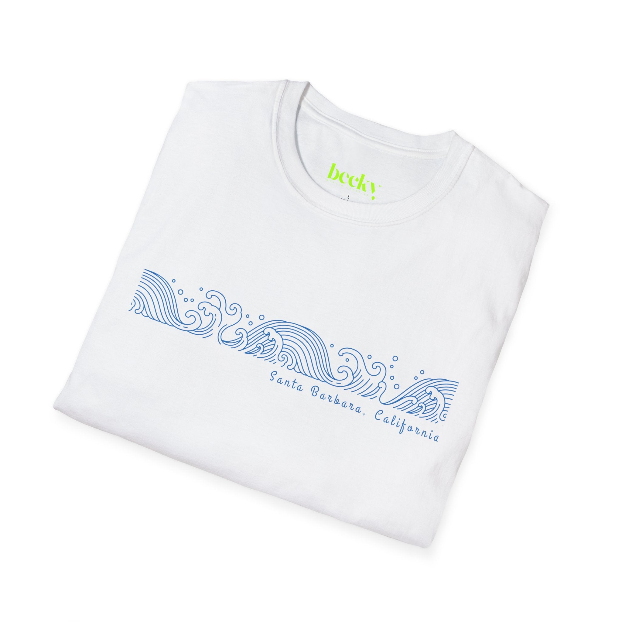 Ocean Wave Minimalist T-Shirt | Soft Cotton Coastal Tee | Minimal Surf Design | Beach Lover Gift | Lightweight Breathable Shirt