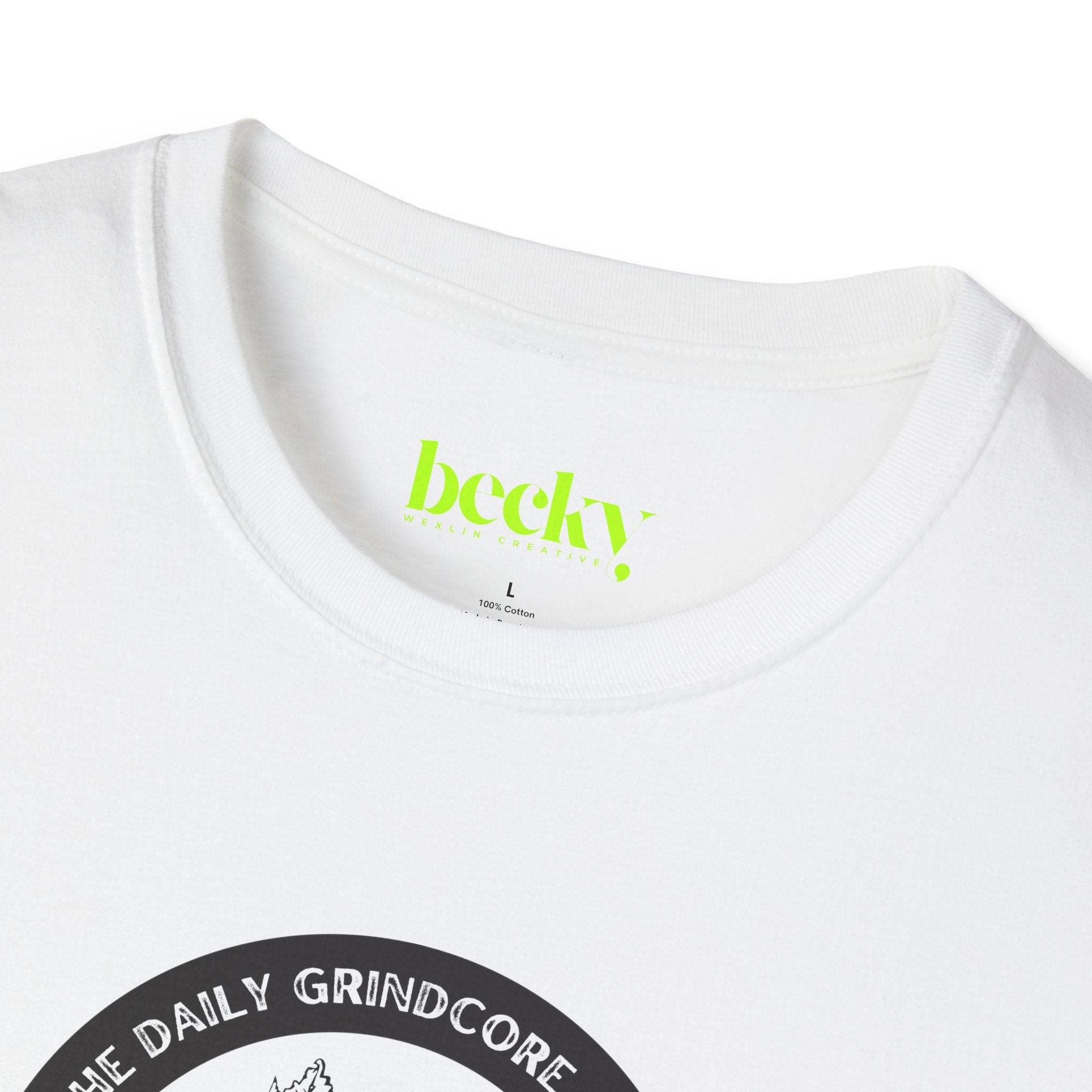 Soft Grunge Skull T-Shirt - Edgy Minimalist White Tee - Lightweight Cotton Shirt for Concerts and Road Trips