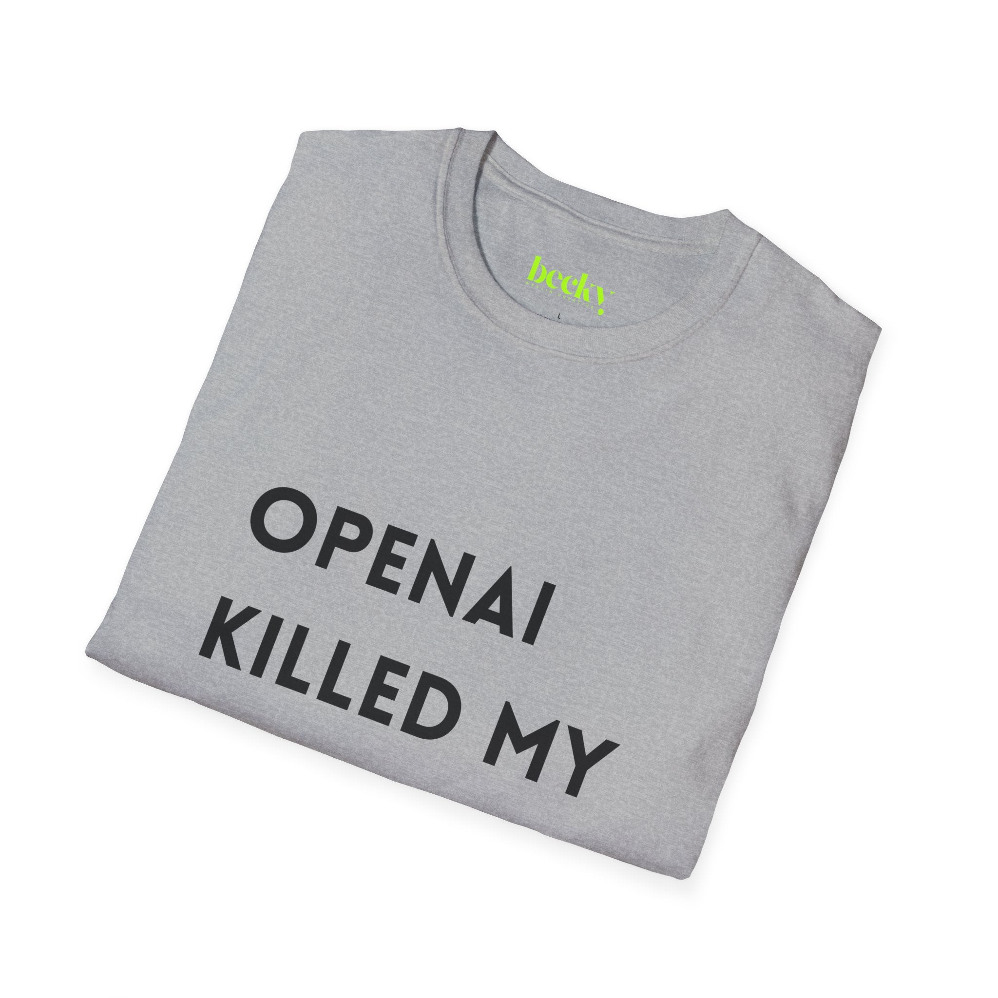 AI Killed My Startup Premium Tech Tee | Founder & Developer Humor