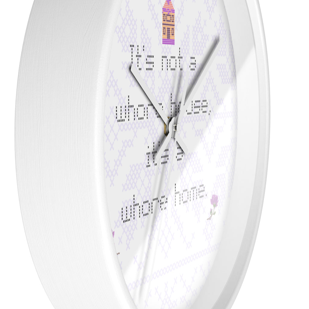 Its Not a Whorehouse Its a Whore Home wall clock cross stitch design