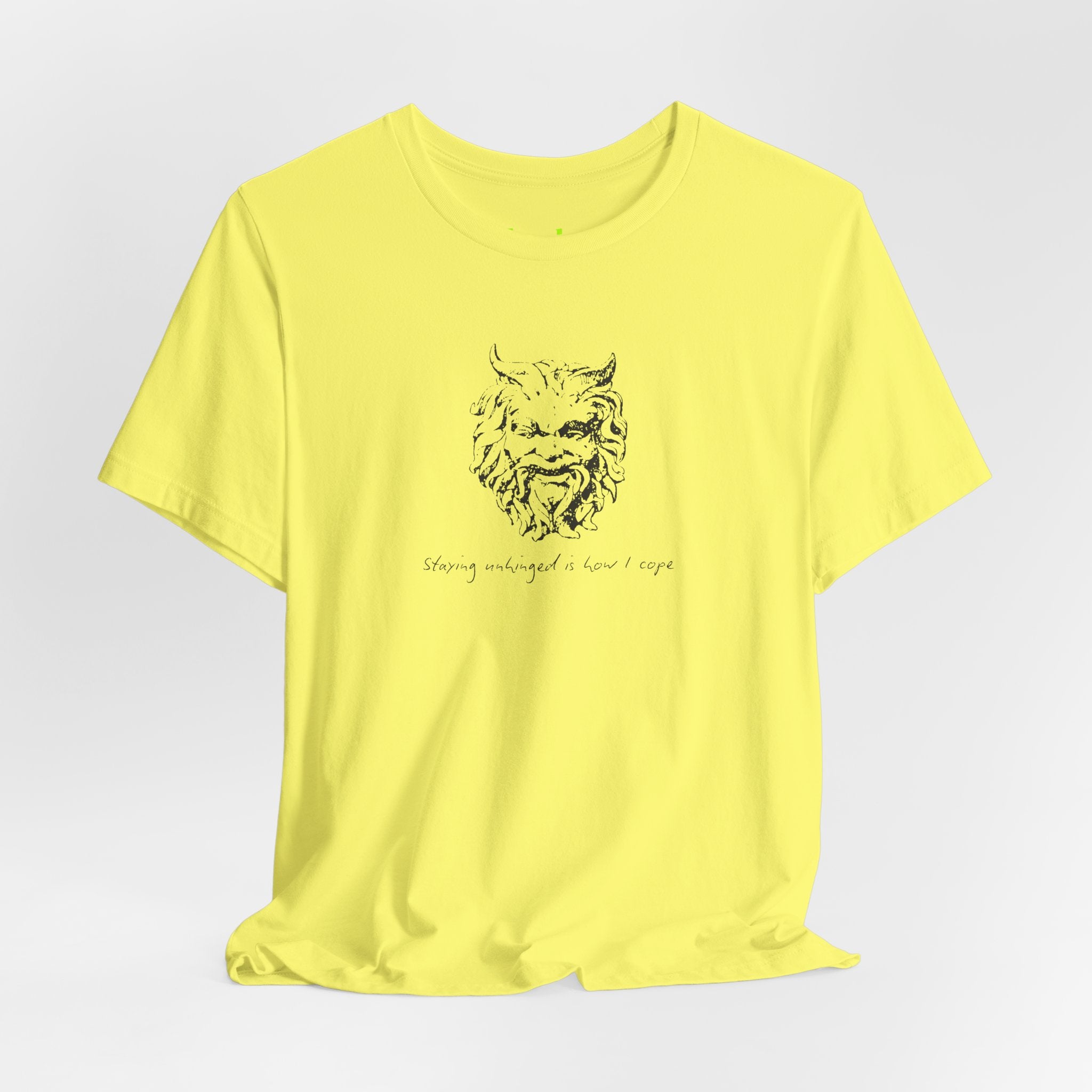 Unhinged Face tee | Minimal hand-drawn illustration