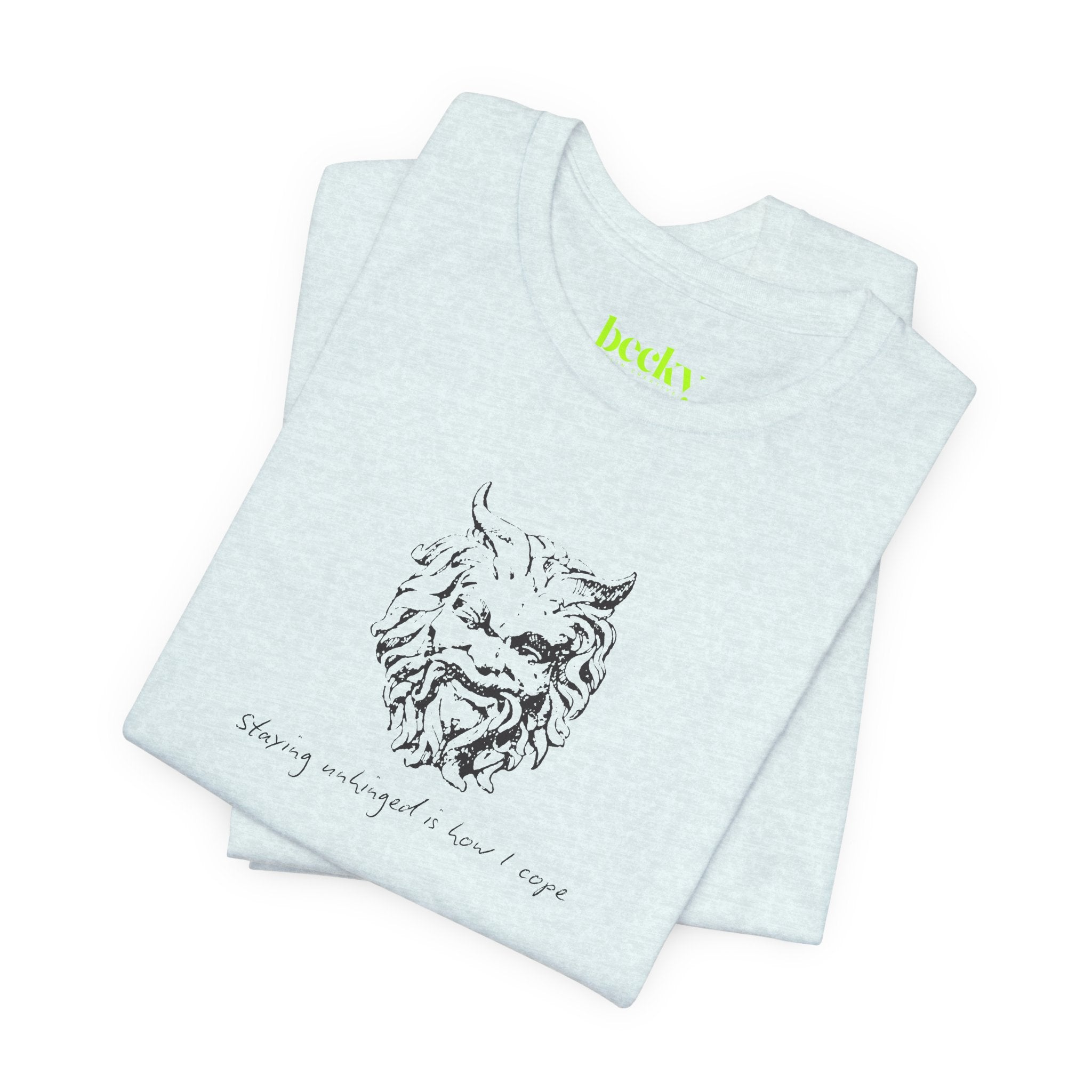 Unhinged Face tee | Minimal hand-drawn illustration