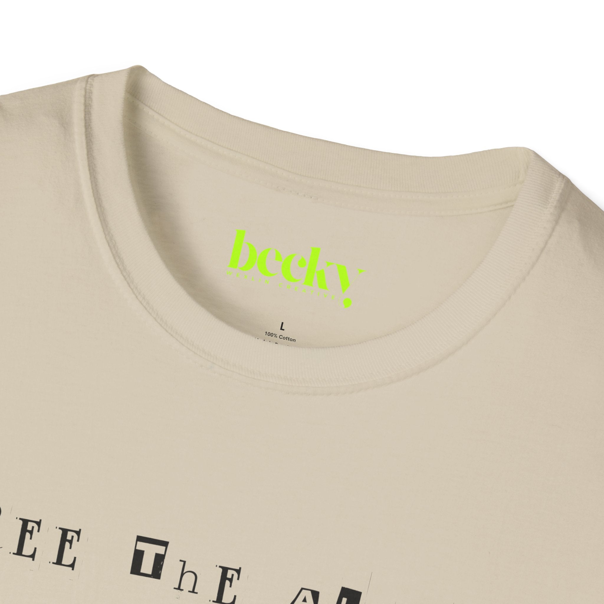 Minimalist Textured Typography T-Shirt | Lightweight Crew Neck, Sustainable Cotton