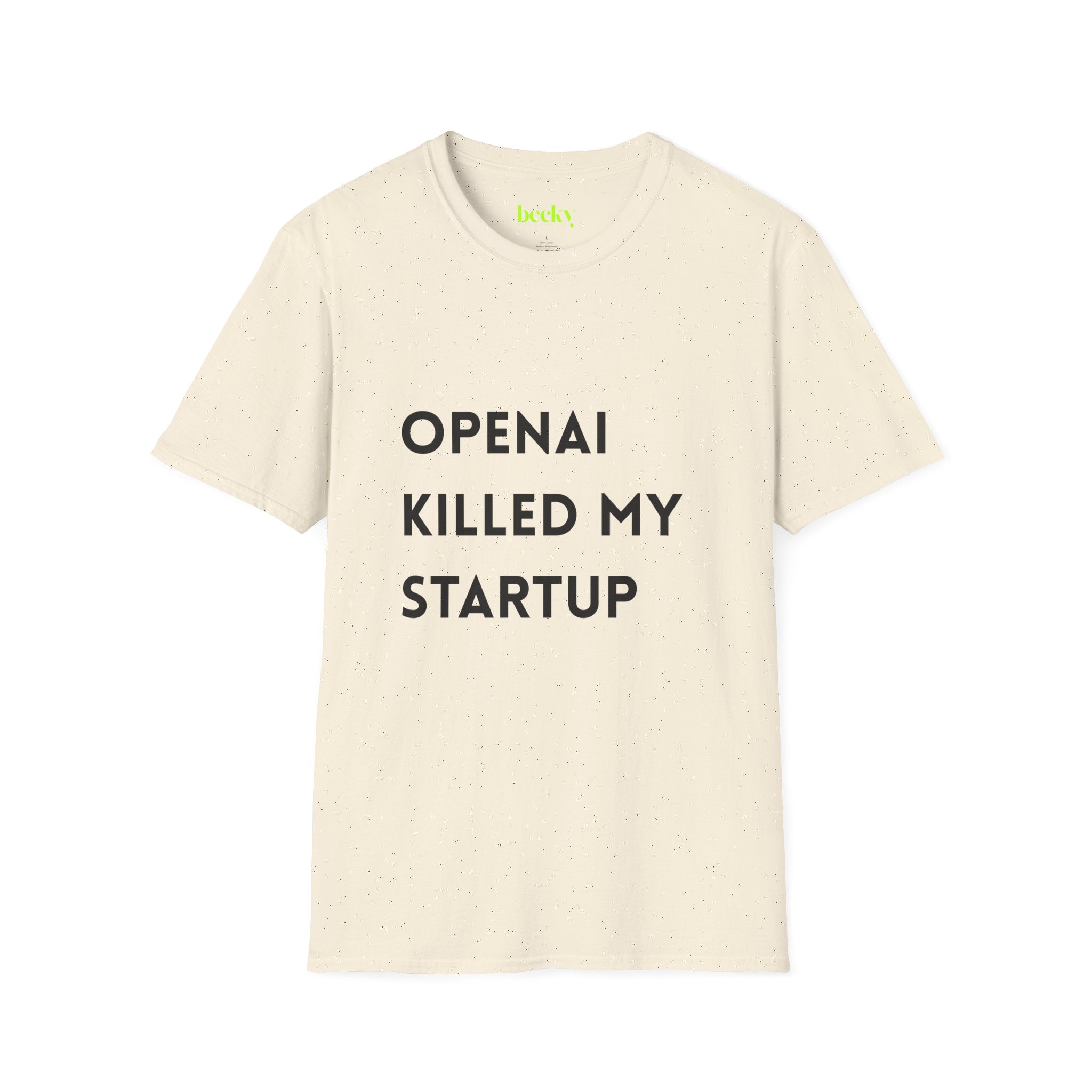 AI Killed My Startup Premium Tech Tee | Founder & Developer Humor